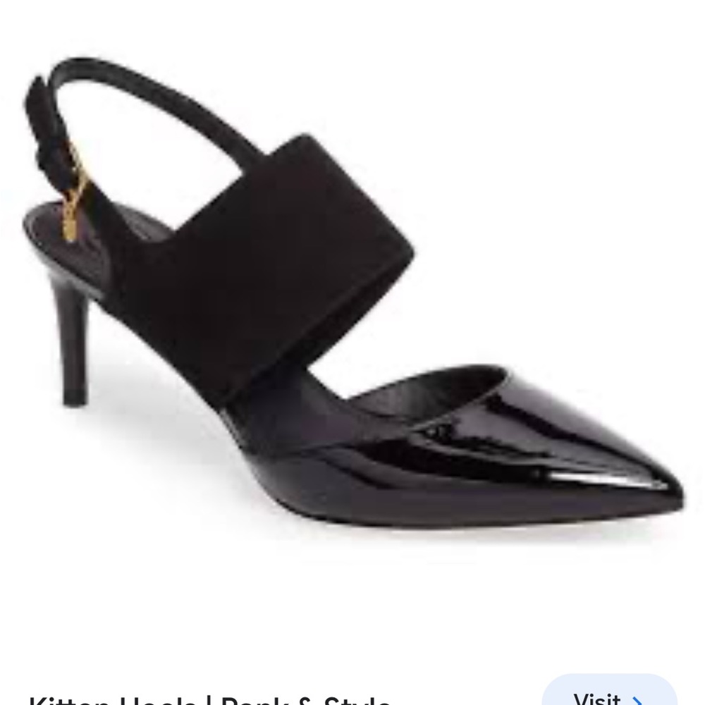 STUNNING Tory Burch Ashton Slingback Pump size 7 black Price Firm!